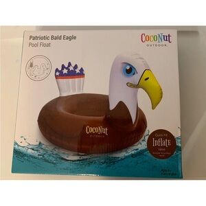 Patriotic‎ Bald Eagle Pool Float - Brown and White